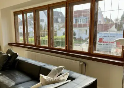 Forsatsramme med termoglas i ét stykke renovering Søgaard tømrer og snedker