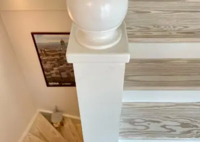 Renovering med ny trappe, gelænder mm.