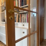 Fransk dør med specialmål og håndtag - Søgaard tømrer og snedker