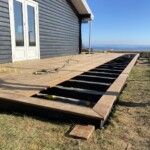 Træterrasse i proces Søgaard tømrer og snedker