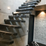 Montering af granit- og marmorplader Trappe Frithængende trappe Søgaard tømrer og snedker