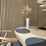 Trævæg Akustikvæg Akustikpanel Skillevæg Snedkeri Søgaard tømrer og snedker